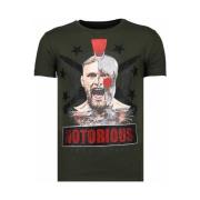 T-shirt Korte Mouw Local Fanatic Conor Notorious Warrior Rhinestone