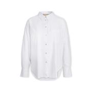 Blouse Jjxx Jamie Linen Shirt L/S - White