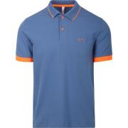 T-shirt Sun68 Poloshirt Small Stripe Blauw