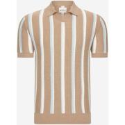 T-shirt Ben Sherman Vertical stripe open neck polo