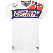 T-shirt Korte Mouw Geographical Norway SX1130HGN-White