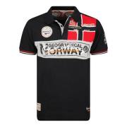 Polo Shirt Korte Mouw Geographical Norway SX1132HGN-Black