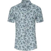 Overhemd Korte Mouw Desoto Short Sleeve Jersey Overhemd Print Lichtbla...