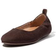 Ballerina's FitFlop ALLEGRO SUEDE BALLERINAS CHOCOLATE BROWN