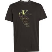 T-shirt Ck Jeans Monogram Echo Graphi