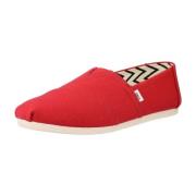Espadrilles Toms RED RECYCLED COTTON CANVAS