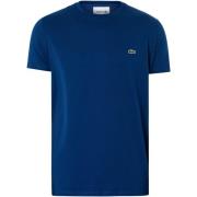 T-shirt Korte Mouw Lacoste T-shirt met logo van Pima-katoen