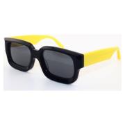 Zonnebril Leziff Occhiali da Sole Valencia M4554 C03 Nero Giallo