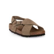 Sandalen Birkenstock TULUM SFB TAUPE CALZ S