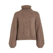 Trui Vila VIOA L/S CABLE ROLLNECK KNIT TOP/PB 14087553