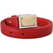 Riem D&amp;G Gegraveerde metalen gesp lederen riem