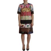 Jurk D&amp;G Patchwork bloemen jacquard mini jurk jurk