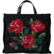 Boodschappentas D&amp;G Rose Gebreide Wollen Draagtas