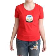 Overhemd Moschino Womens Beach TShirt Rood