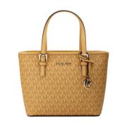 Boodschappentas MICHAEL Michael Kors Cider Top Zip Tote Bag met meerde...