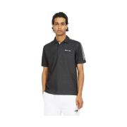 T-shirt La Martina Poloshirt met logo en synthetische strepen