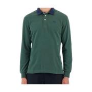 T-shirt La Martina Poloshirt met Lange Mouwen - Groen