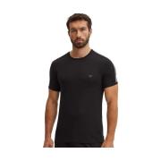 T-shirt Emporio Armani Lounge Tape Crew T-Shirt Black