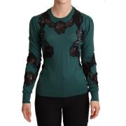 Sweater D&amp;G groene kanten trui voor dames