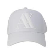 Hoed EAX AX baseballpet met geborduurd logo - wit