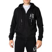 Sweater EAX AX Eagle Full Zip Hoodie voor Heren Zwart