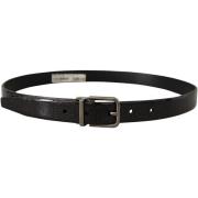 Riem D&amp;G Glitter Lakleren Riem voor Dames - Zwart