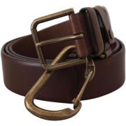 Riem D&amp;G Leren Riem - Bruin