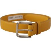 Riem D&amp;G Heren Leren Riem - Geel