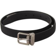 Riem D&amp;G Canvas lederen zilverkleurige riem