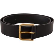 Riem D&amp;G Lederen Logo Gesp Riem