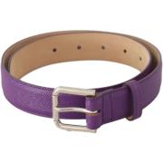 Riem D&amp;G paarse leren riem voor dames