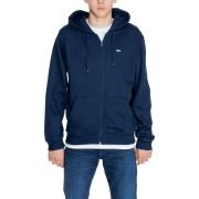 Sweater Tommy Hilfiger Blauw effen sweatshirt met capuchon en rits