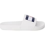 Pantoffels Tommy Hilfiger Bedrukte slip-on pantoffels met rubberen zoo...