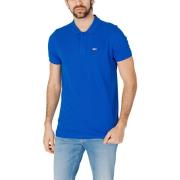 T-shirt Tommy Hilfiger Effen poloshirt met korte mouwen