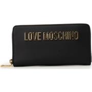 Portemonnee Love Moschino Dames Portemonnee met Rits Rond in Zwart