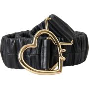 Riem D&amp;G Dames Heart Belt Zwart