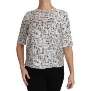 Overhemd D&amp;G Zijden blouse met trompetprint