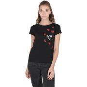 T-shirt Love Moschino Zwart katoenen T-shirt van