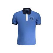 T-shirt La Martina Klassiek katoenen poloshirt in blauw