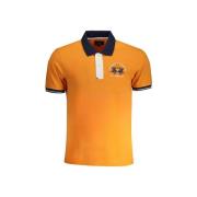 T-shirt La Martina Geborduurd slim-fit poloshirt met contrasterende de...