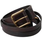 Riem D&amp;G Bruine Leren Riem