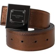 Riem D&amp;G Lederen metalen gesp riem