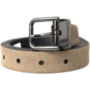 Riem D&amp;G Suede lederen zilveren gesp riem