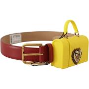 Riem D&amp;G Mini Bag Riem Rood Geel