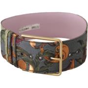 Riem D&amp;G Dames Bloemenpatroon Brede Riem - Multicolor