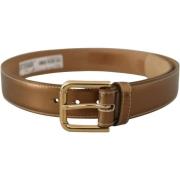 Riem D&amp;G Lederen Logo Taille Gesp Riem