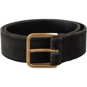 Riem D&amp;G Fluwelen Logo Metalen Taille Gesp Riem