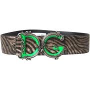 Riem D&amp;G Zebra lederen metalen gespriem met logo