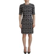 Jurk D&amp;G Jacquard schede Bodycon jurk