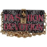 Schoudertas D&amp;G Fashion Devotion Clutch Plexi SICILY BOX portemonn...